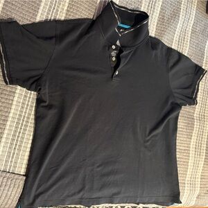 Robert Graham Black Polo Shirt